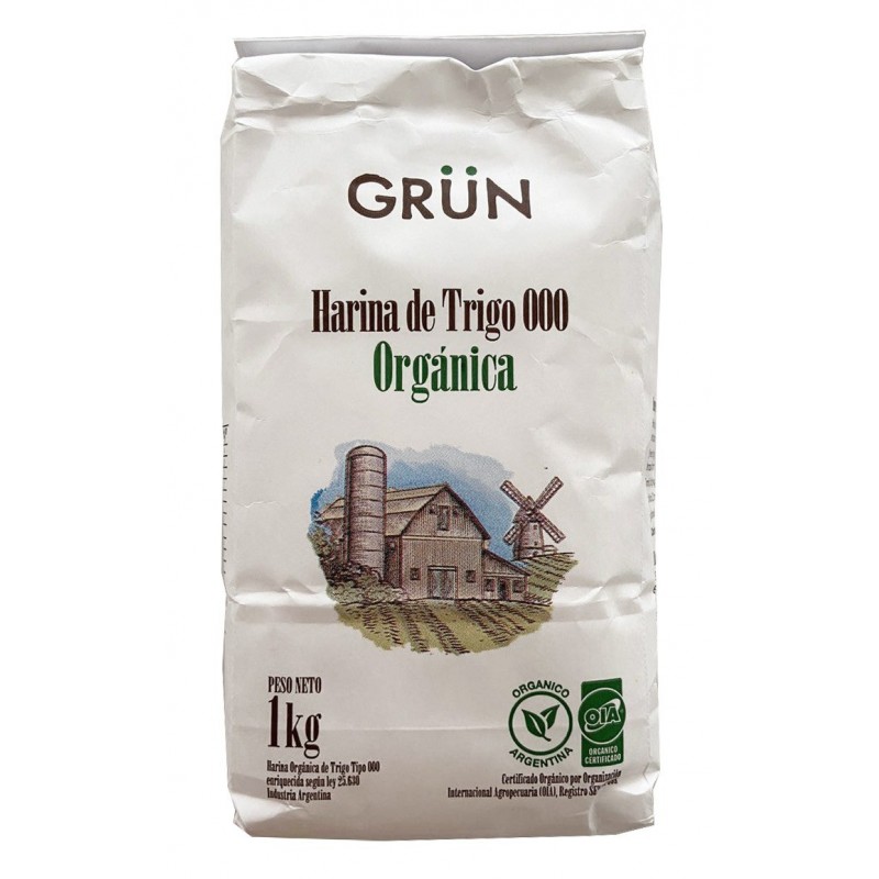 Harina organica 000 1 kg - GRUN